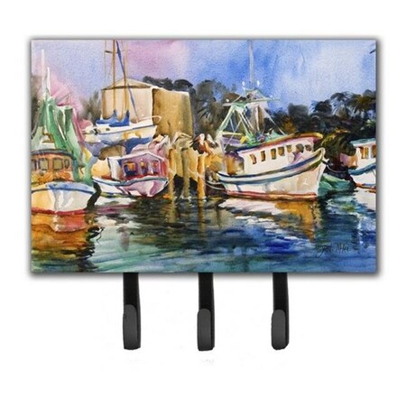 Carolines Treasures Carolines Treasures JMK1079TH68 Shrimp Boat Warehouse Leash & Key Holder JMK1079TH68